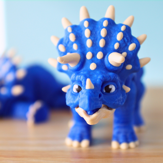 Cute Articulating Triceratops Toy – Inspired by Jurassic Park