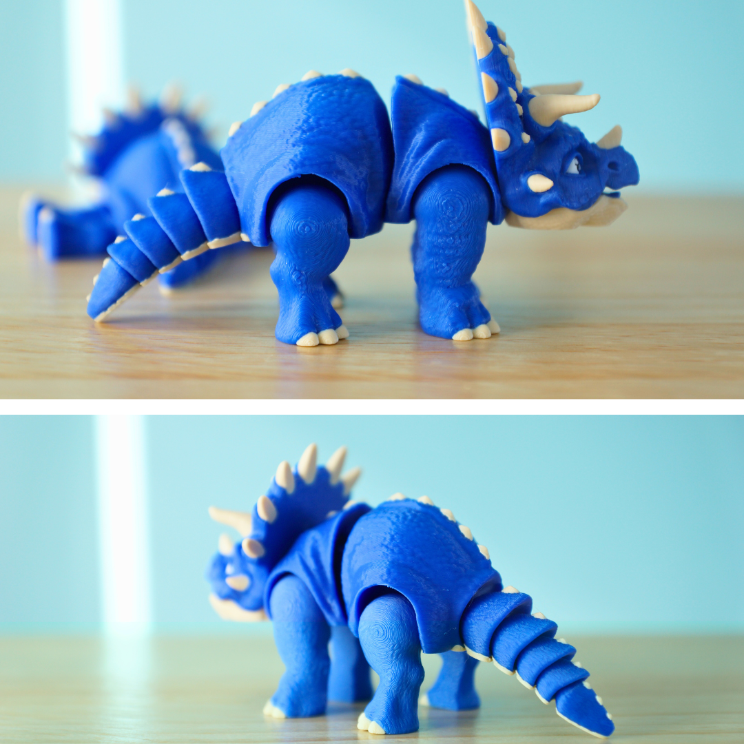 Cute Articulating Triceratops Toy – Inspired by Jurassic Park