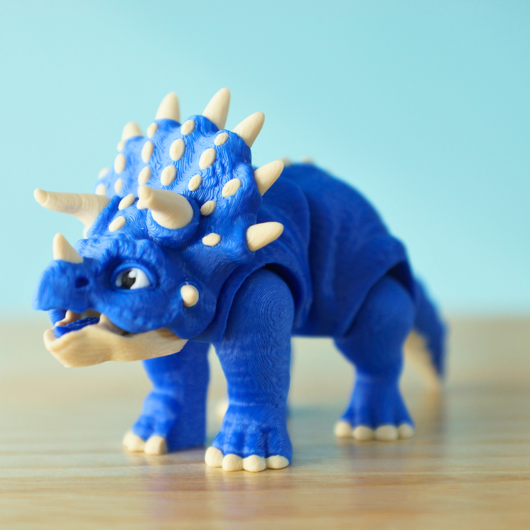 Cute Articulating Triceratops Toy – Inspired by Jurassic Park