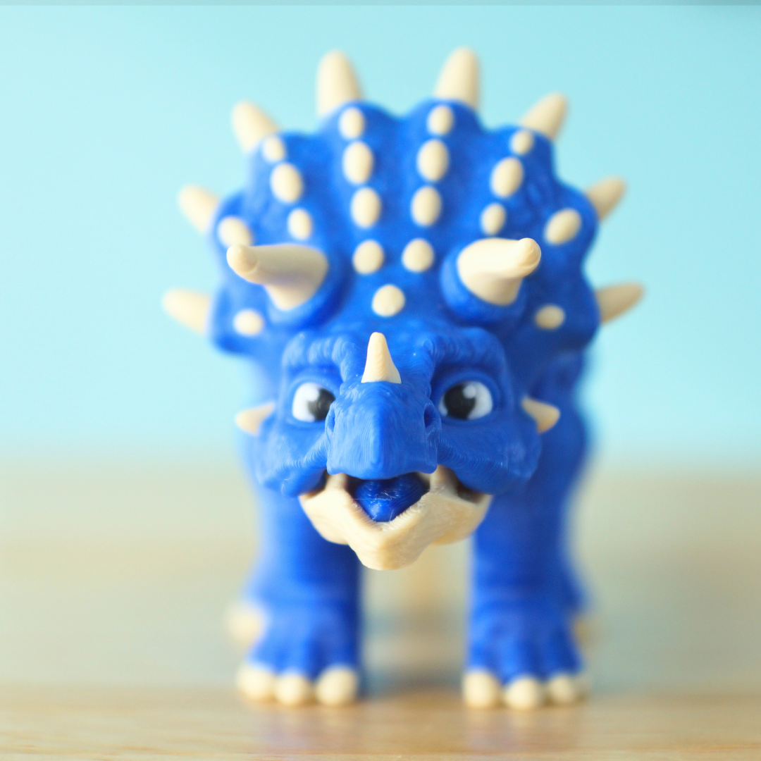 Cute Articulating Triceratops Toy – Inspired by Jurassic Park