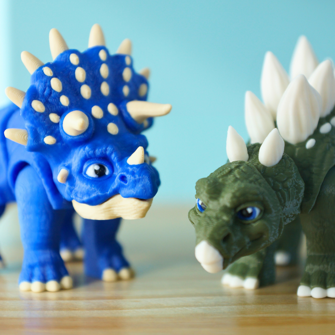 Cute Articulating Triceratops Toy – Inspired by Jurassic Park