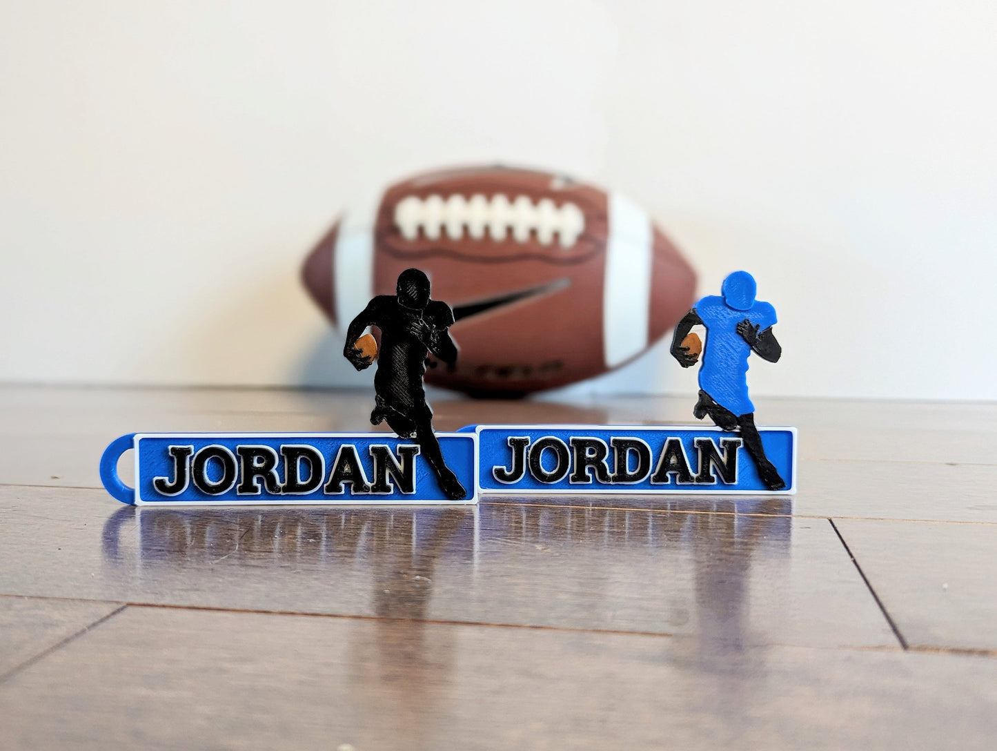 Great personalized gift for Football coach bag name tag. Name and Number is optional and customizable.