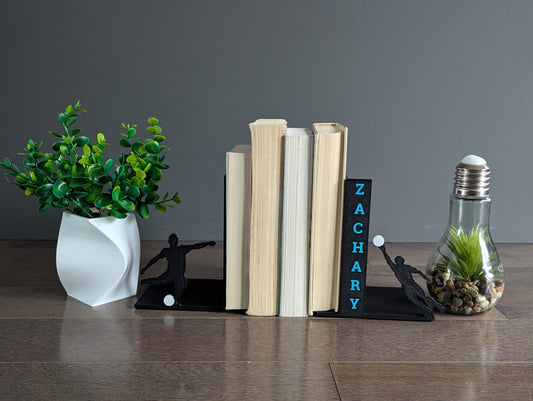 Soccer / Football Bookend makes for a great gift for soccer fans, players, coaches and enthusiasts.