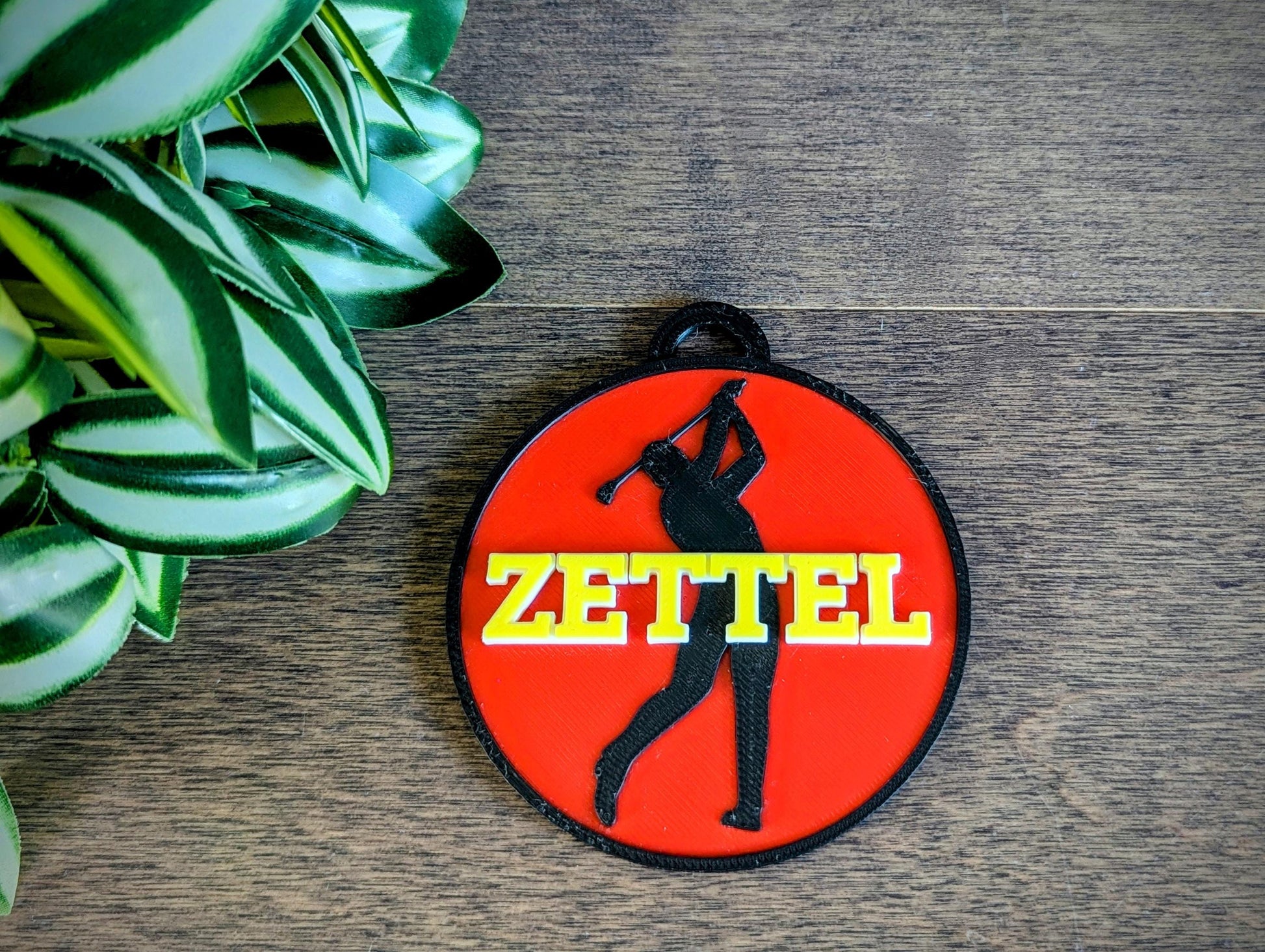 Personalized double sided golf bag tag ideal for matching golf gear or ideal gift for golf tournaments.