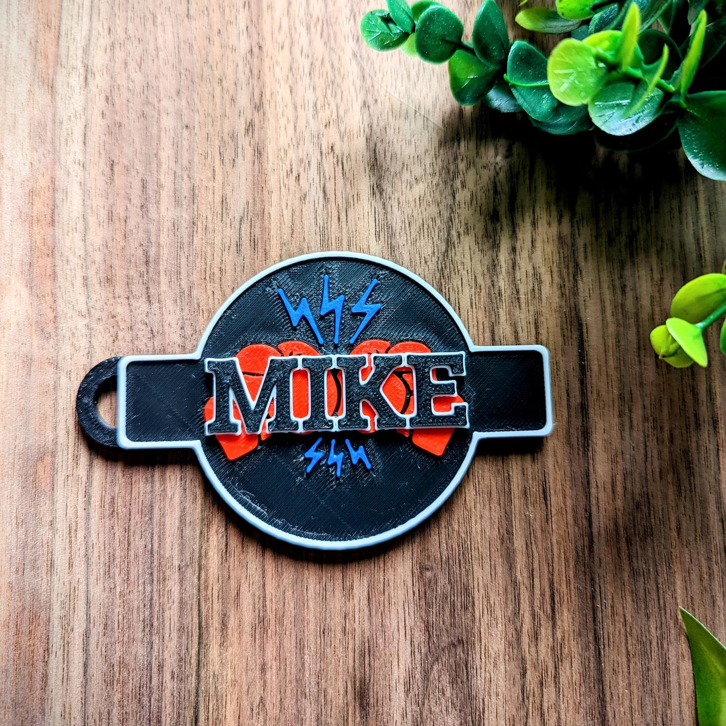 Personalized double sided boxing bag tag / name tag / keychain ideal for boxing champs in the making or ideal gift for trainers.