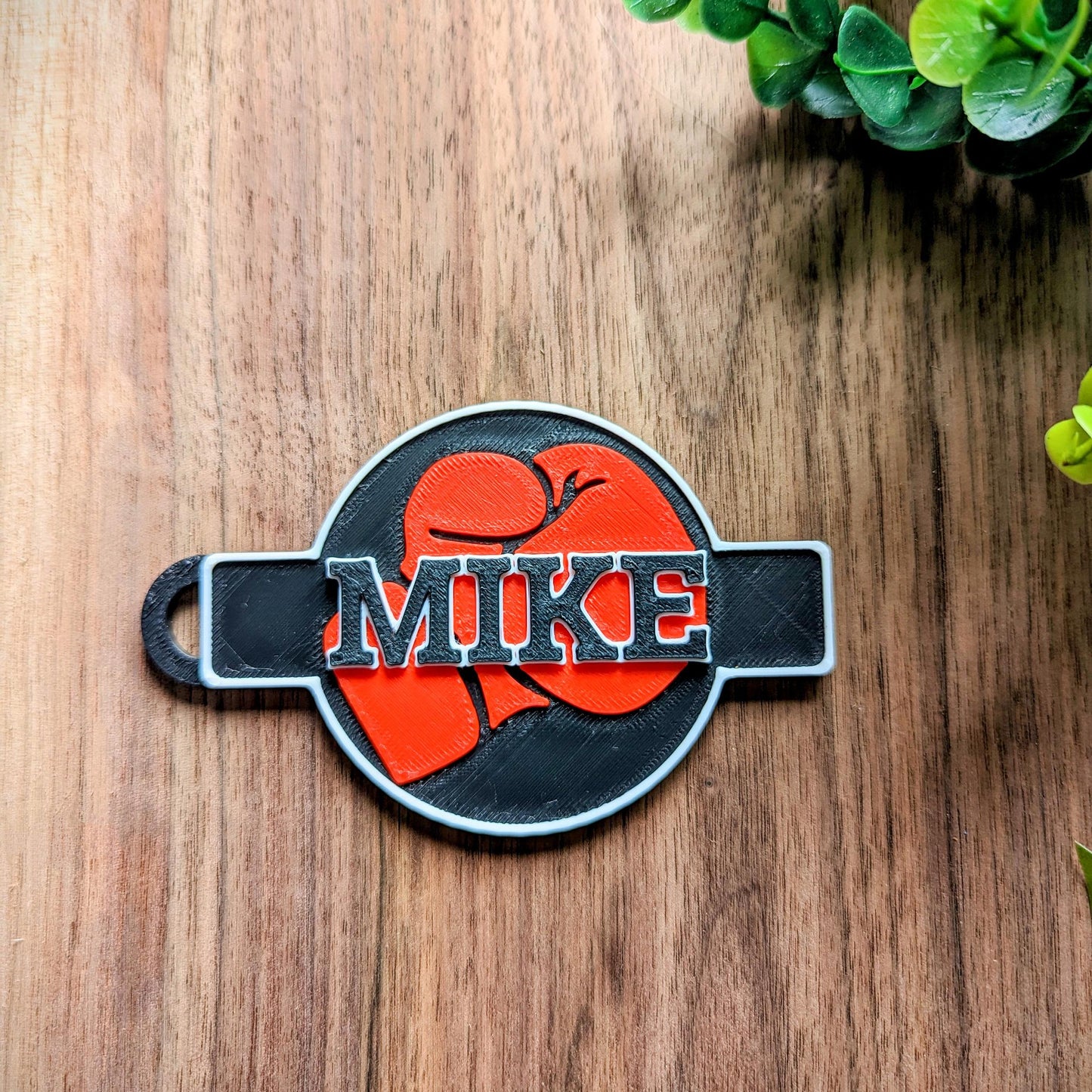 Personalized double sided boxing bag tag / name tag / keychain ideal for boxing champs in the making or ideal gift for trainers.