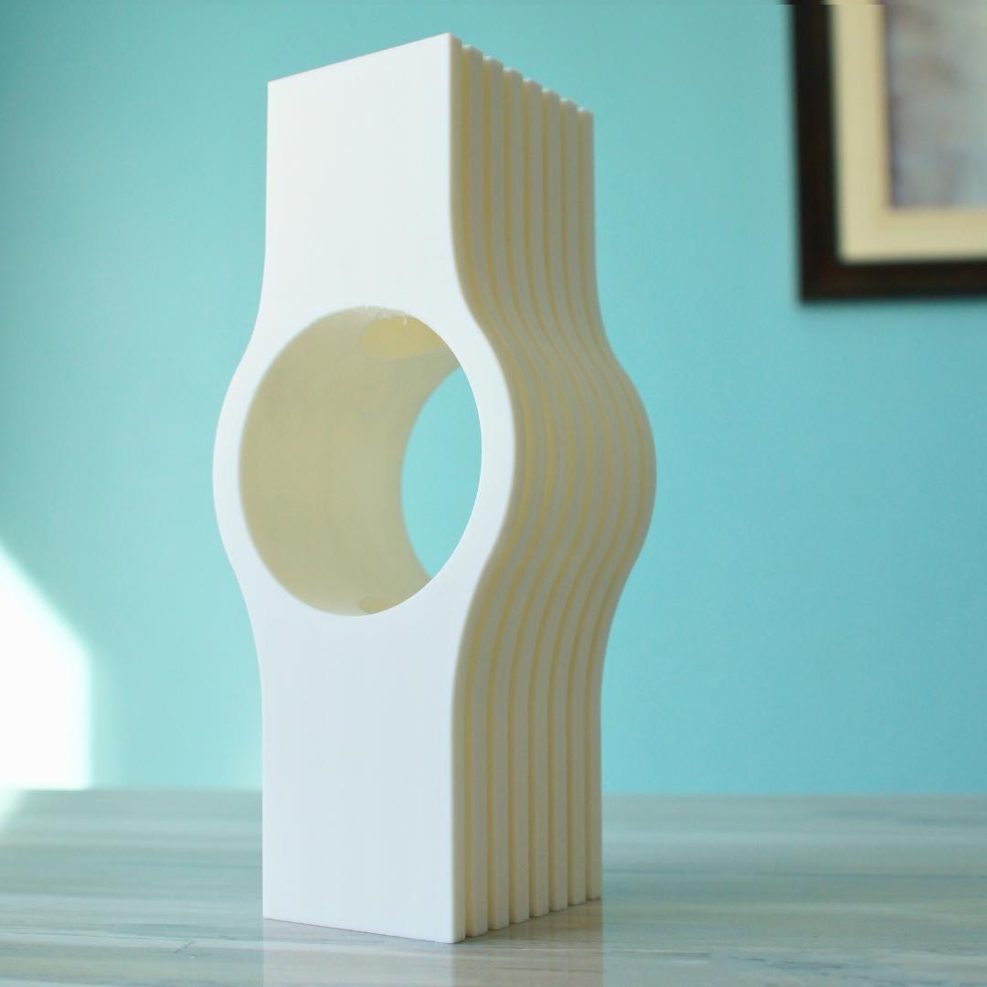 Stylish Modern Flower Vase – Unique Home Decor Housewarming Gift