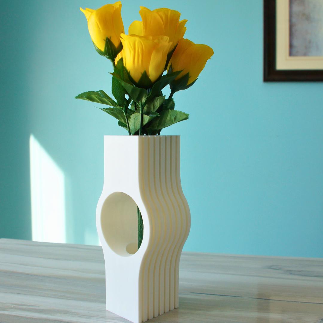 Stylish Modern Flower Vase – Unique Home Decor Housewarming Gift