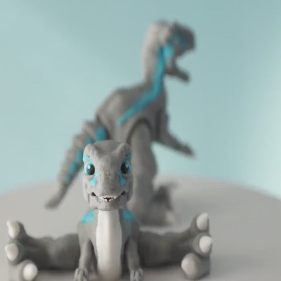 Adorable Articulating Velociraptor Fidget Toy – Inspired by Blue from Jurassic World