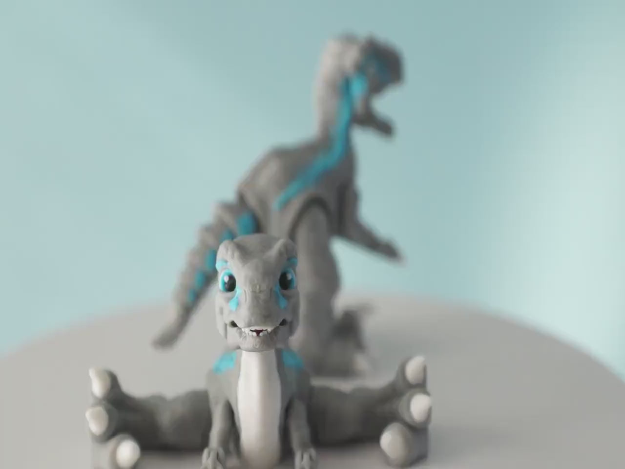 Adorable Articulating Velociraptor Fidget Toy – Inspired by Blue from Jurassic World